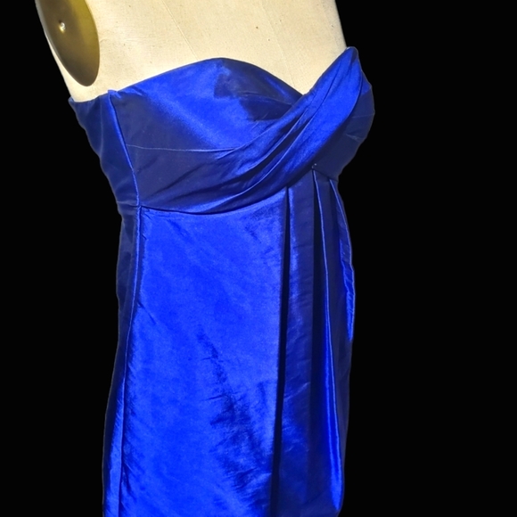 Strapless Party Dress- Blue Size 2 - Picture 6 of 12
